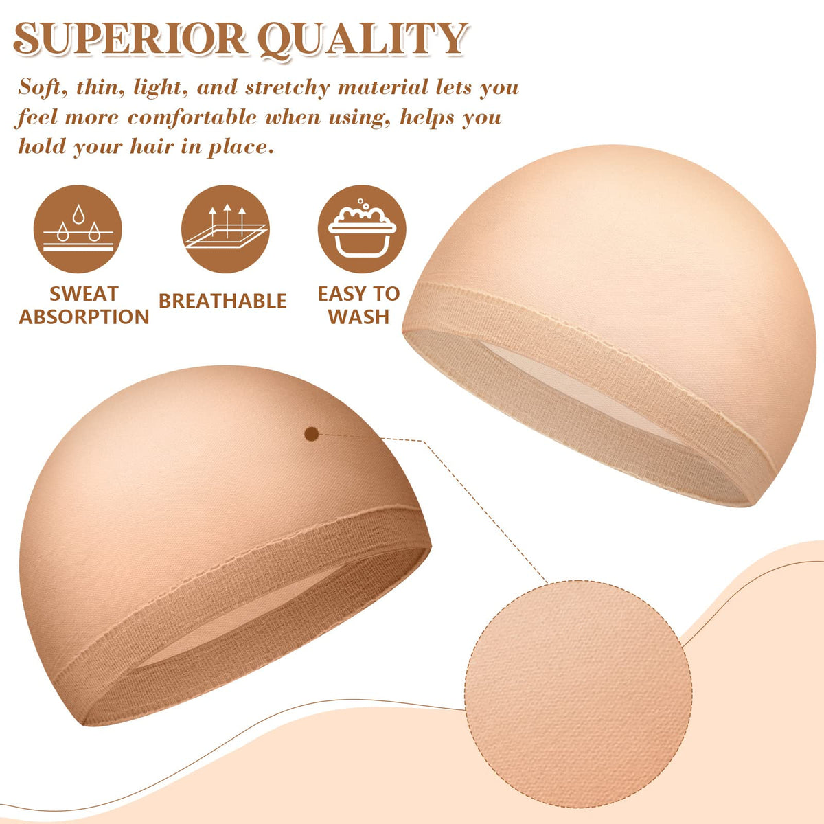 Mepase bulk pack wig caps 200 pieces ideal for cosplay and daily use