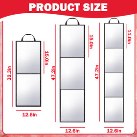 MEPIG foldable full-length mirror opened for tabletop makeup and dressing.