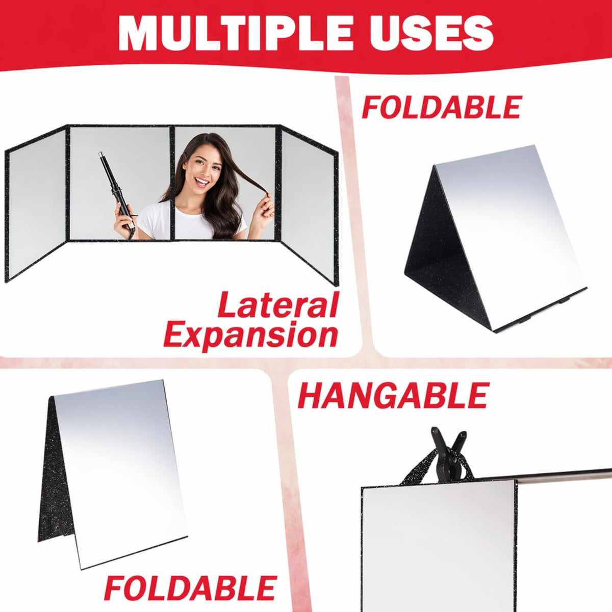 MEPIG wall-mount option full-length mirror keeps space organized.
