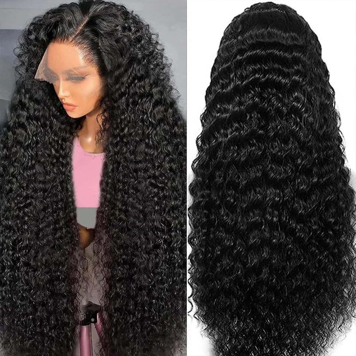 Mepurer deep-wave 26-inch hair showcases long, flowing curls.