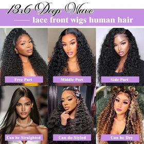 Mepurer multi-parting design supports deep, middle, or side part looks.
