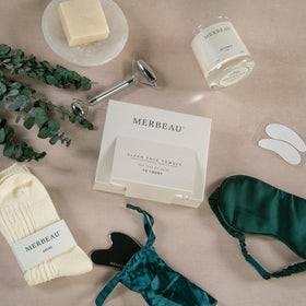 Merbeau ice facial roller provides cooling relief for refreshed skin.