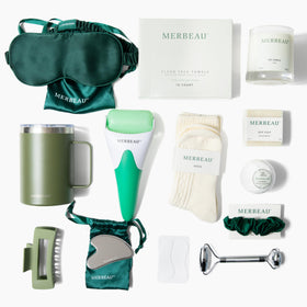 Merbeau silicone under-eye pads aid gentle de-puffing during routines.