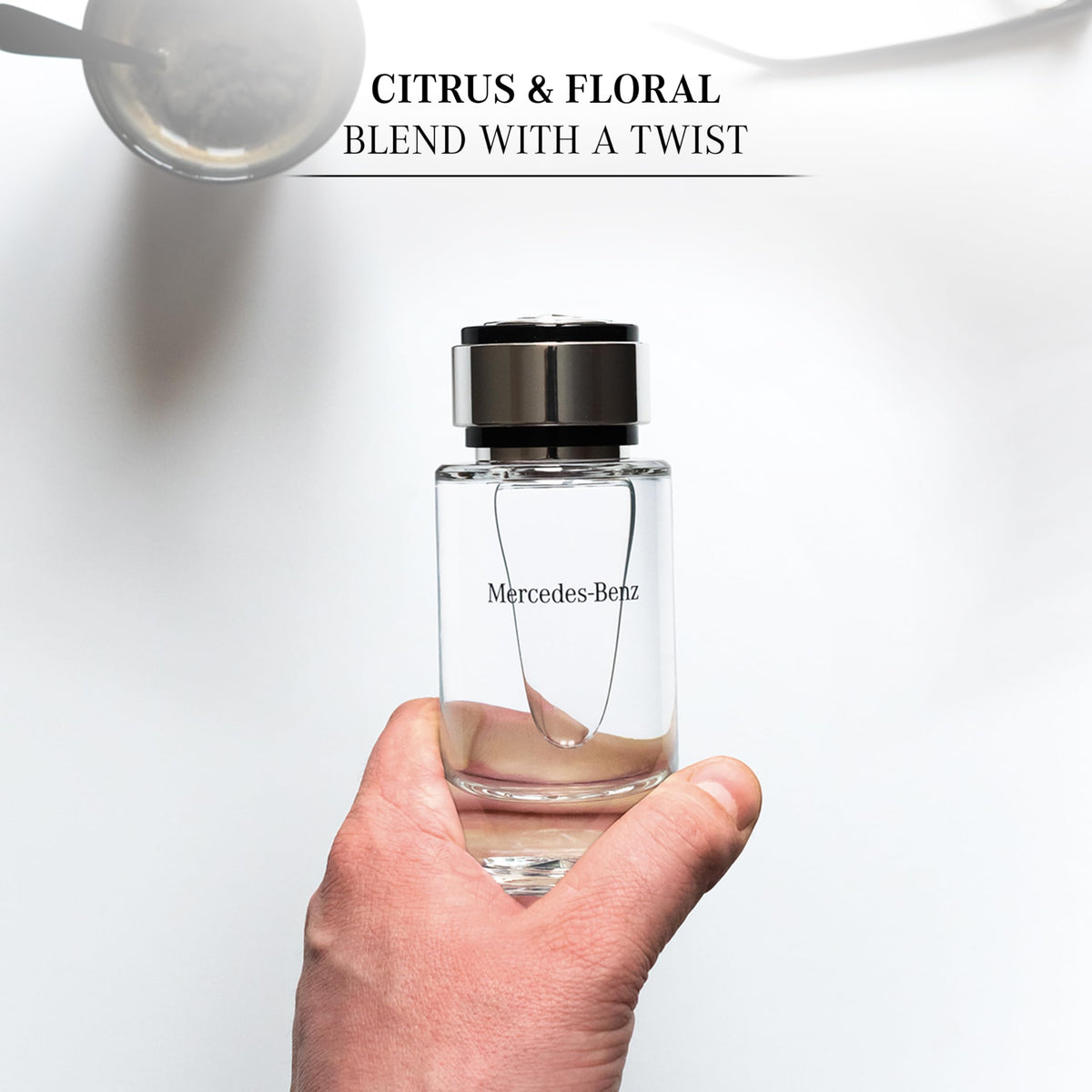 Mercedes-Benz For Men packaging box communicates luxury and enduring quality.