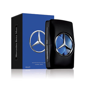 Mercedes-Benz Man eau de toilette bottle on display for everyday sophistication.