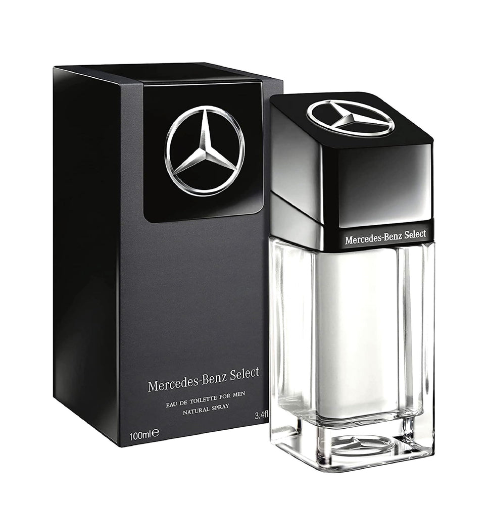 Mercedes-Benz Select bottle front view, premium scent for everyday confidence.