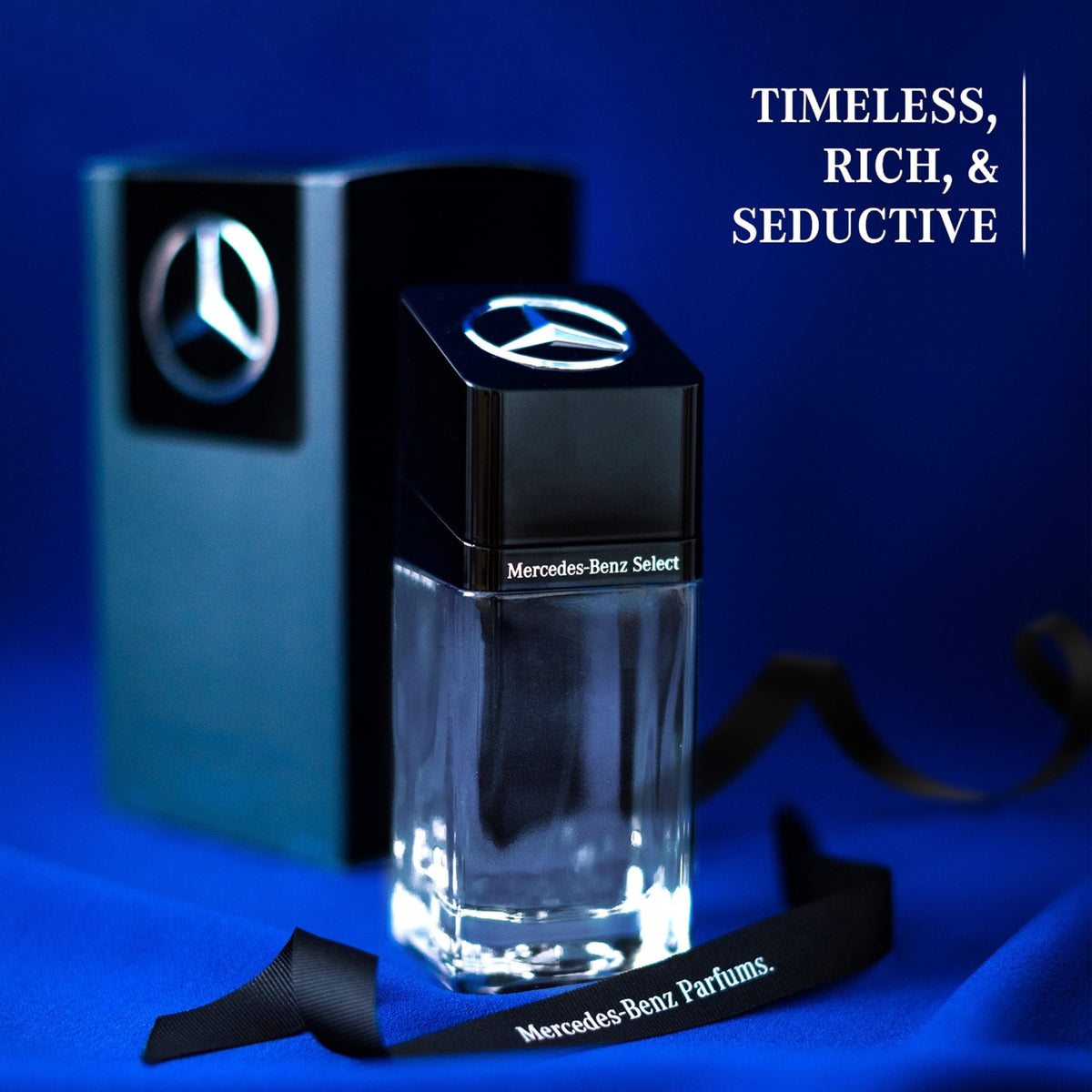 Mercedes-Benz Select packaging box, elegant gift-ready presentation for him.