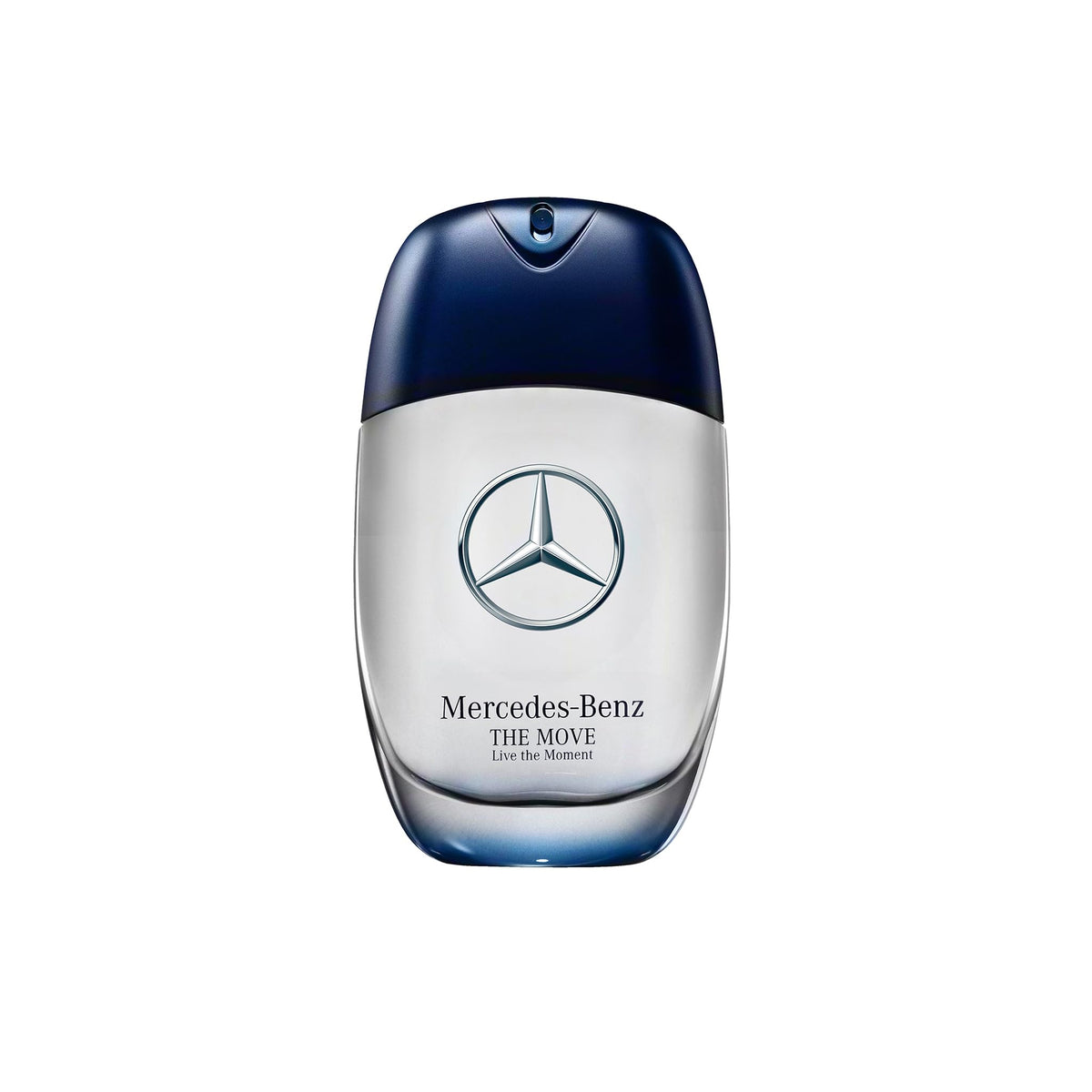 Mercedes-Benz The Move Live The Moment EDP bottle on display, ideal for daily confidence.