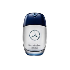 Mercedes-Benz The Move Live The Moment EDP bottle on display, ideal for daily confidence.