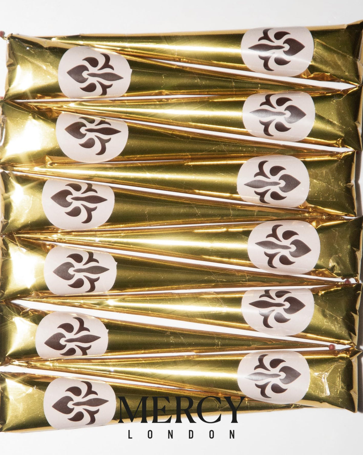 MERCY LONDON Henna Cones color result with rich auburn tones on hair.