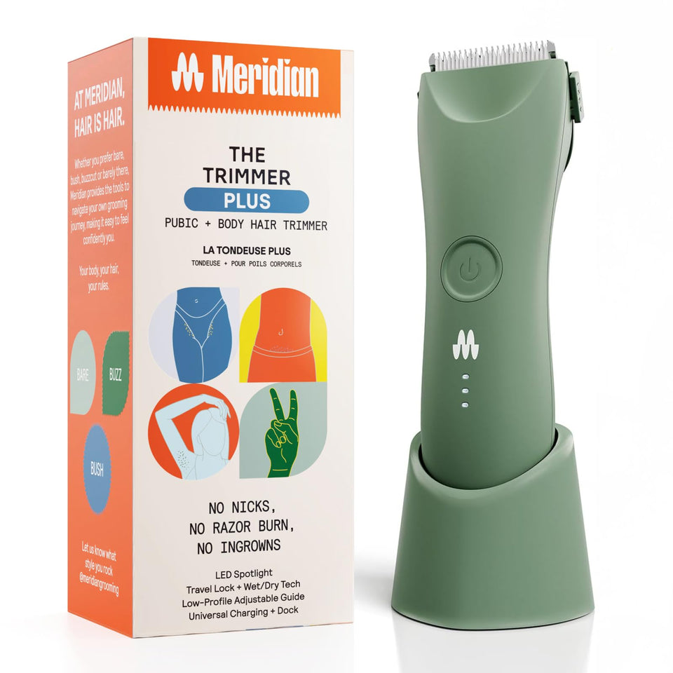 Meridian Trimmer Plus closeup showing LED light for precise grooming
