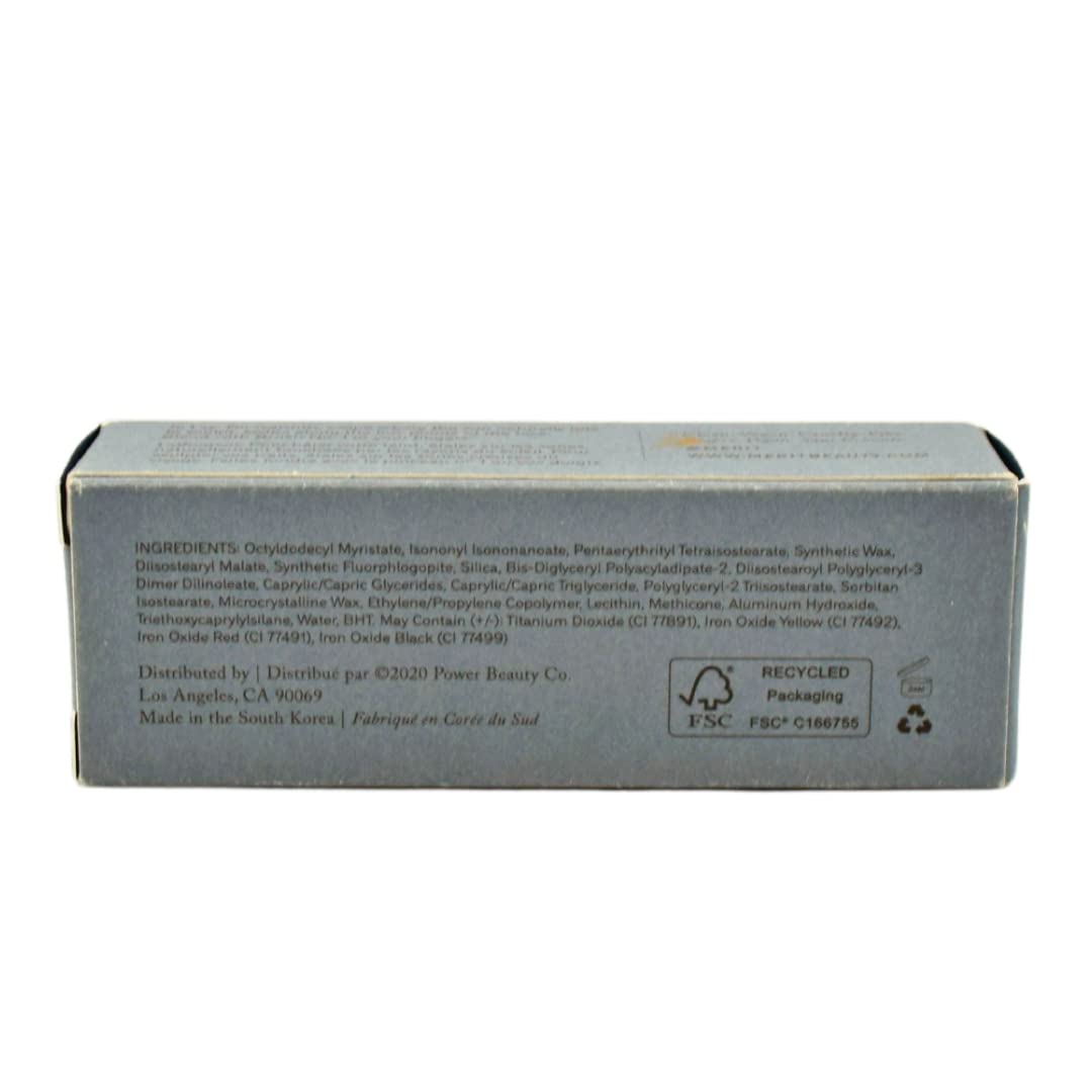 Merit Bronze Balm Quince face application demonstrates gentle sculpting.