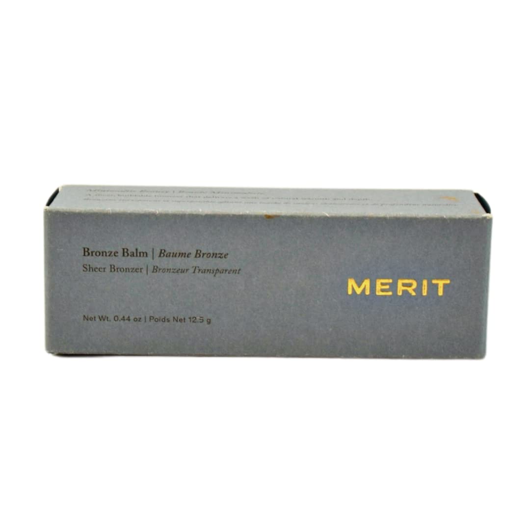 Merit Bronze Balm Quince texture closeup reveals silky, blendable formula.