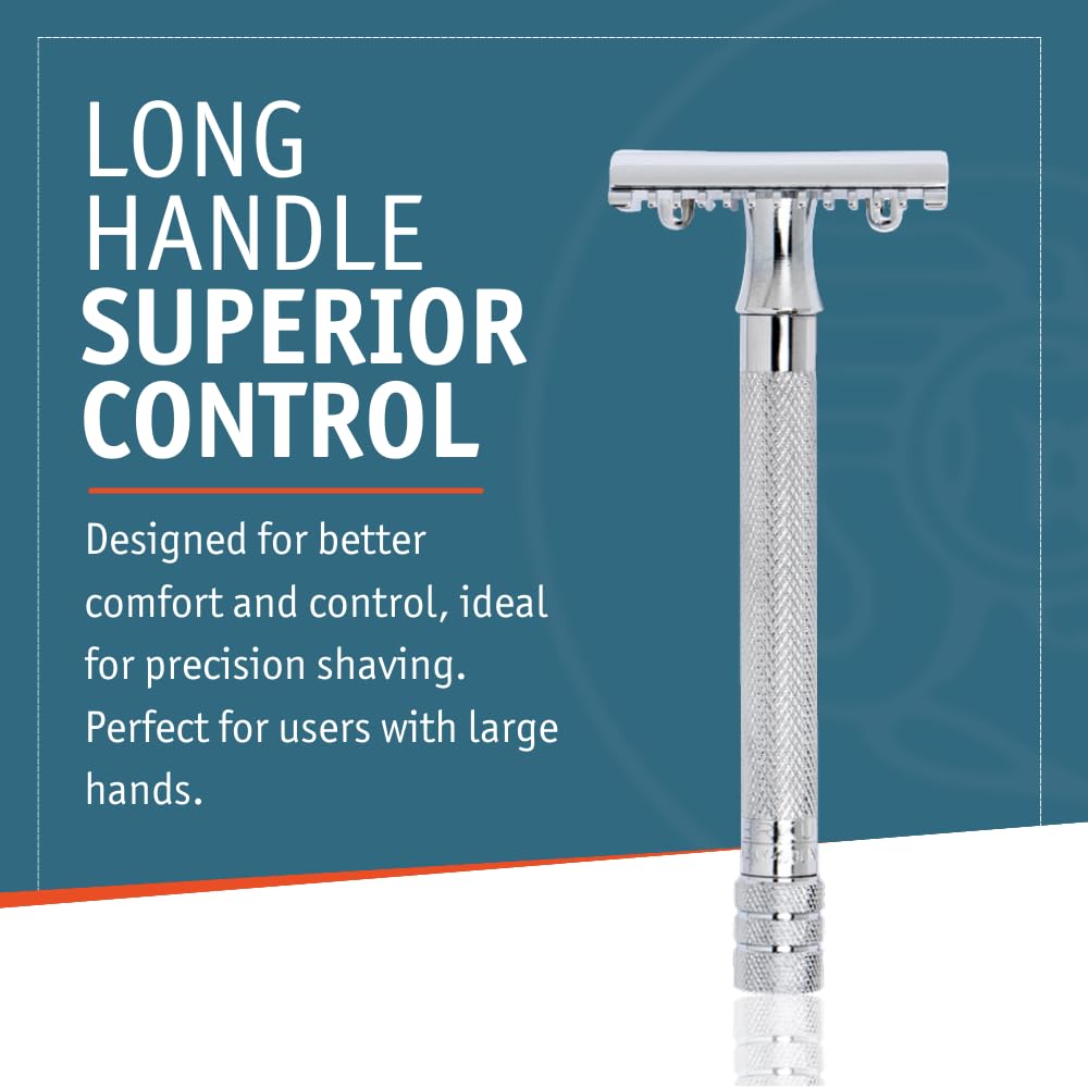 MERKUR 25C bright chrome finish adds classic style and durability.