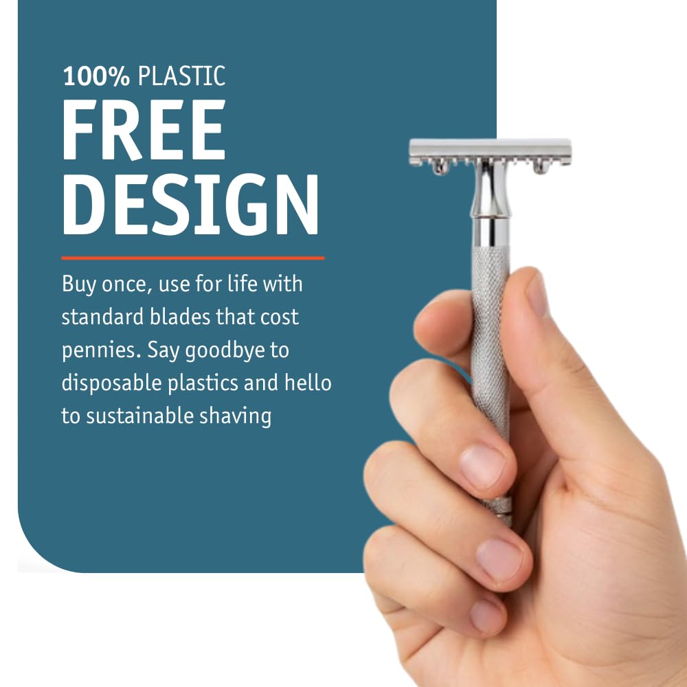 MERKUR 25C compatible with standard double-edge blades for affordability.