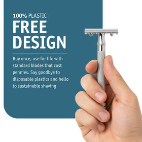 MERKUR 25C compatible with standard double-edge blades for affordability.