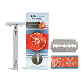 MERKUR 25C open comb head for precise control on dense hair.