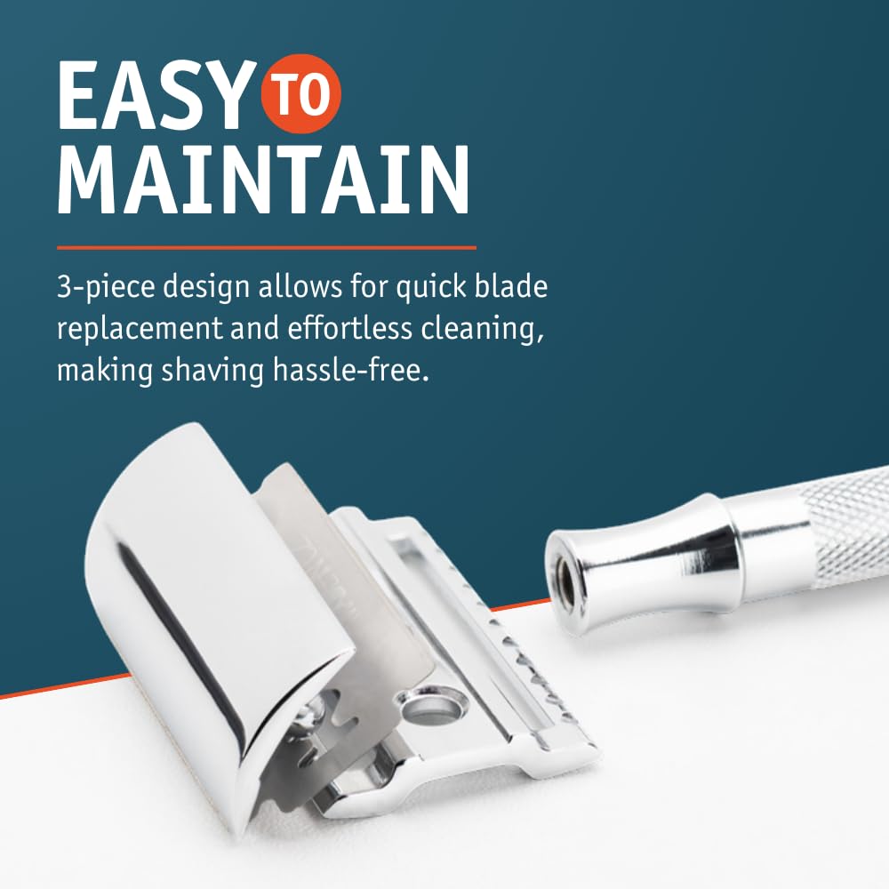 Solingen-made Merkur razor reflecting German craftsmanship and longevity.