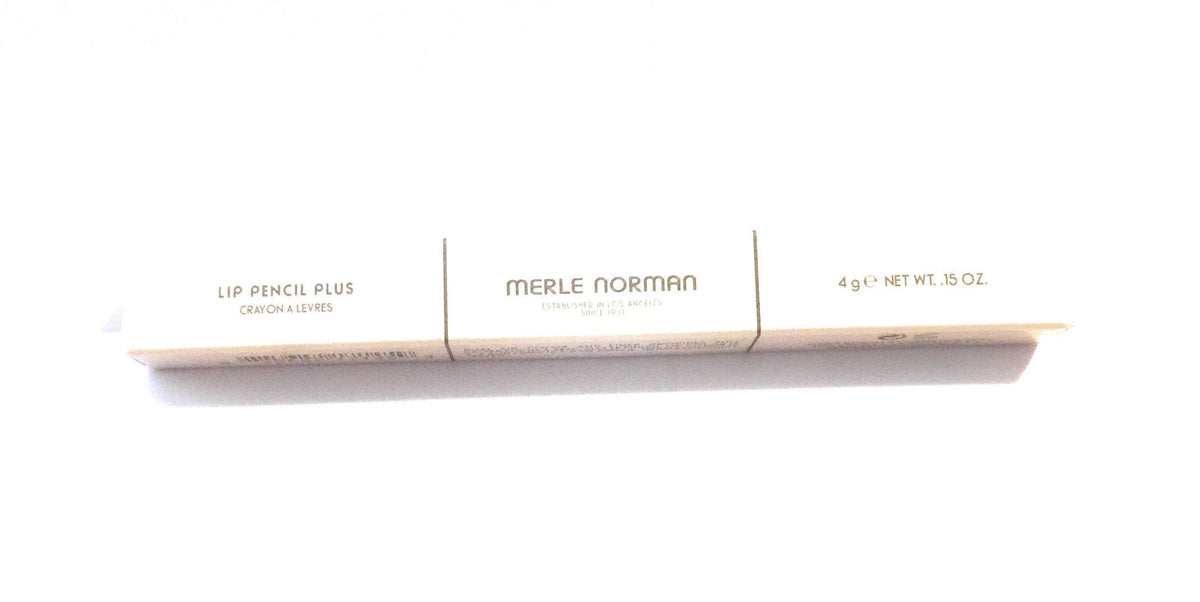 Merle Norman Lip Pencil Plus Mocha packaging closeup showcases dual liner and color