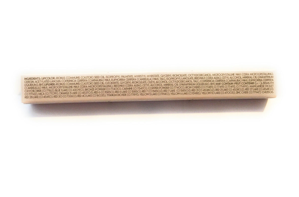 Merle Norman Lip Pencil Plus Mocha pencil closeup highlights creamy glide and long-wear