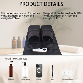 Merleu 10oz oil bottles included for mess-free refills.