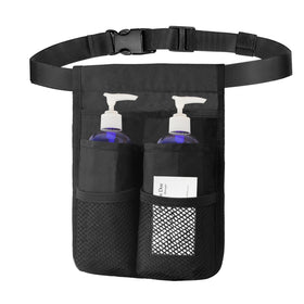 Merleu Massage Bottle Holster front pocket view for quick access during sessions