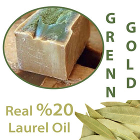Merlinera Aleppo Soap fragrance-free-cleanser image, gentle on sensitive skin.