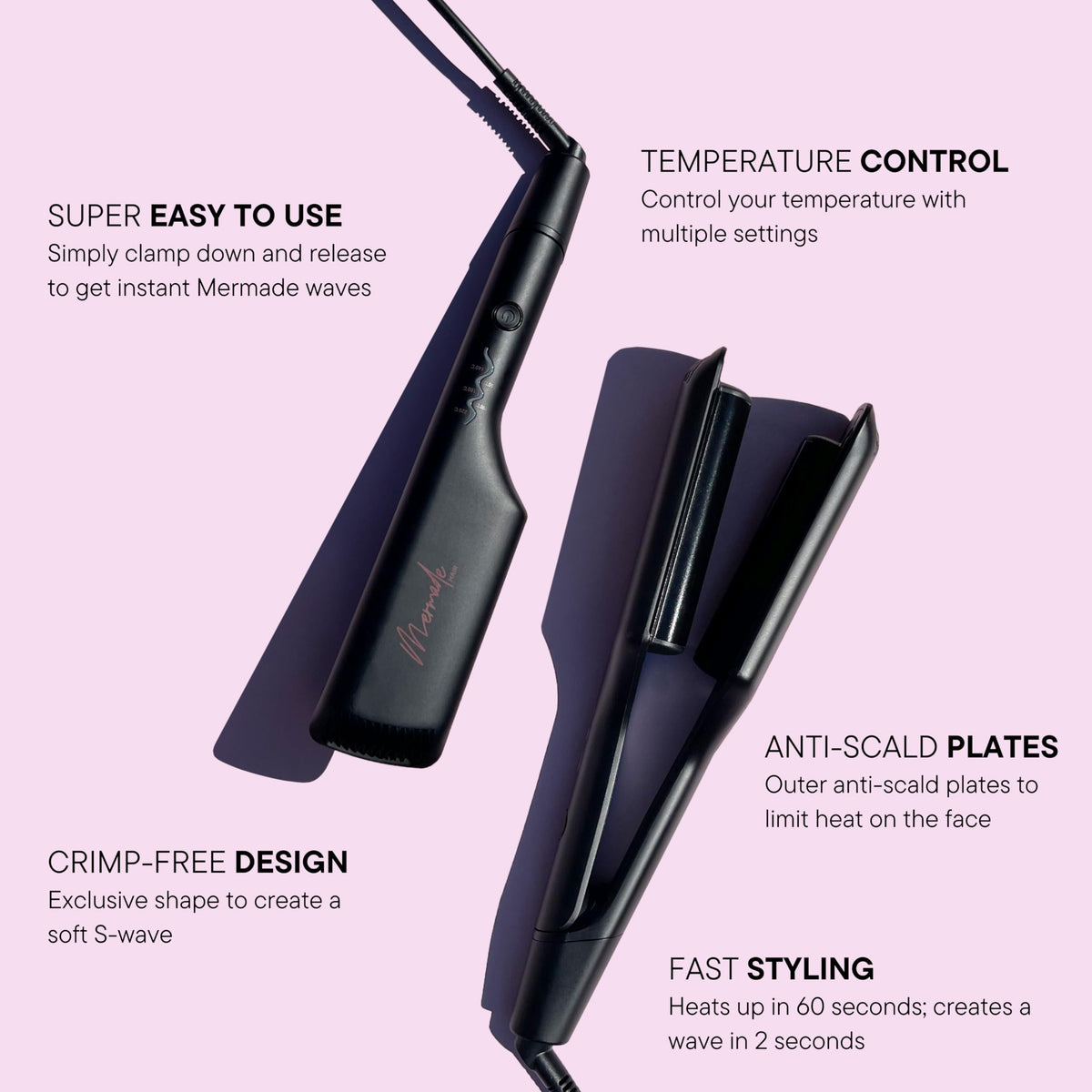 Mermade Hair auto shut-off for safe styling