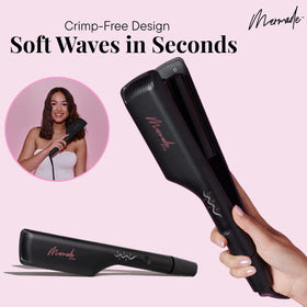 Mermade Hair double 1-inch barrels close-up showing smooth texture