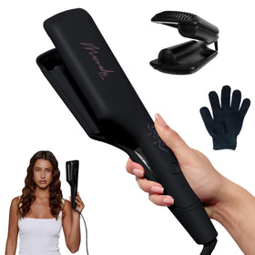 Mermade Hair Double Waver setup for effortless beachy waves