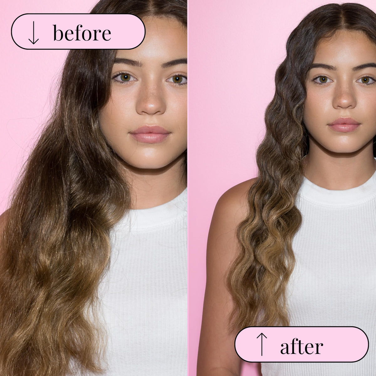 Mermade Hair Waver in action creating soft waves quickly
