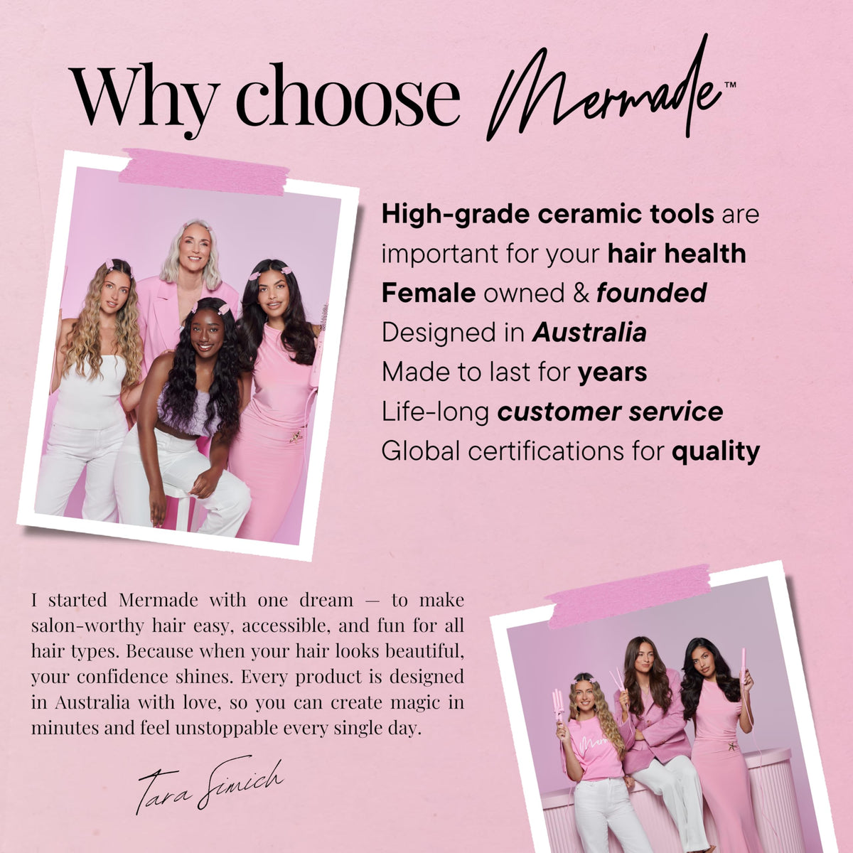 Packaging shows a 2-year warranty for the Mermade Waver.