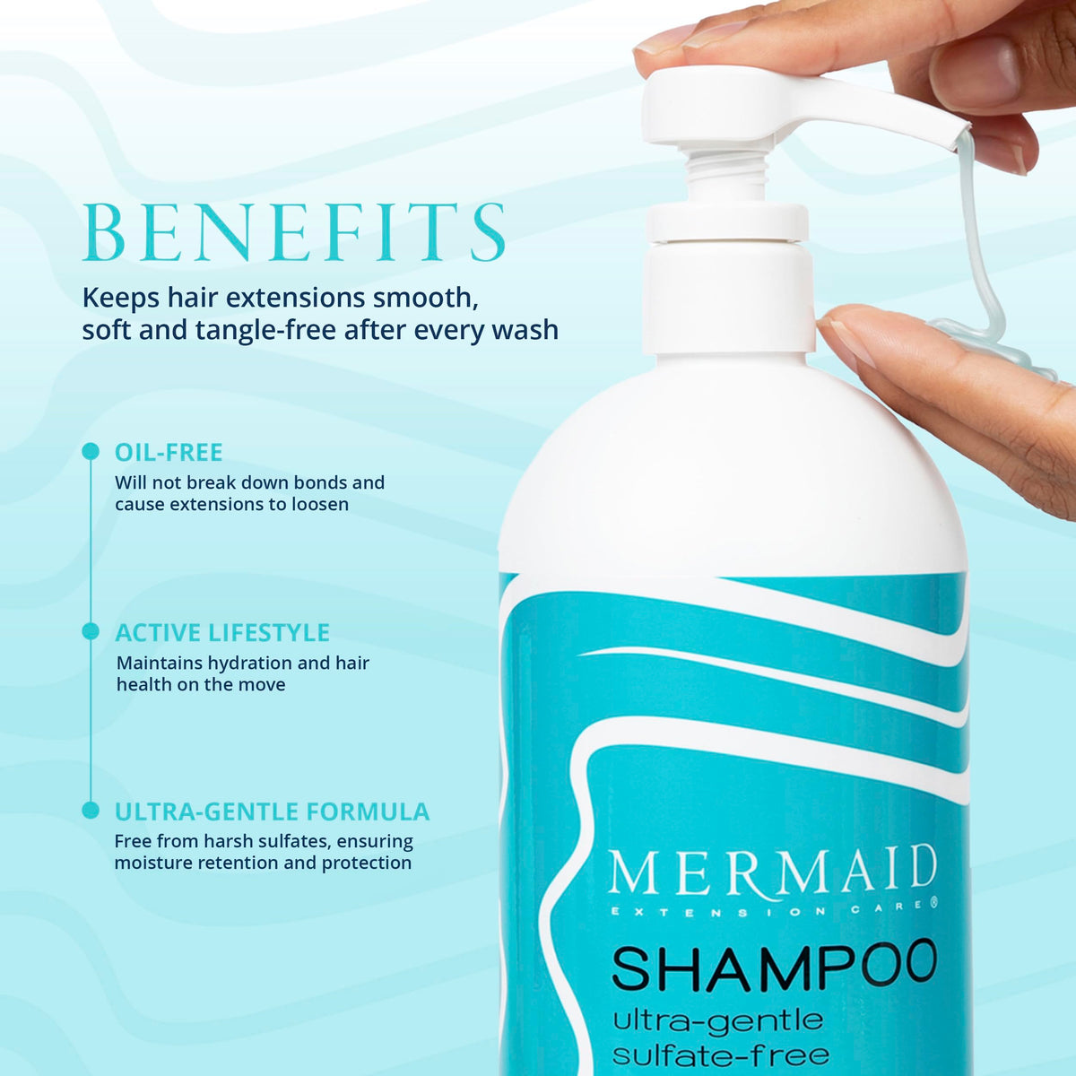 Mermaid Extension Care travel duo packaging shows compact, TSA-friendly design for easy packing