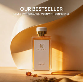 Merve Ambre notes graphic visualizing gardenia honey and amber facets