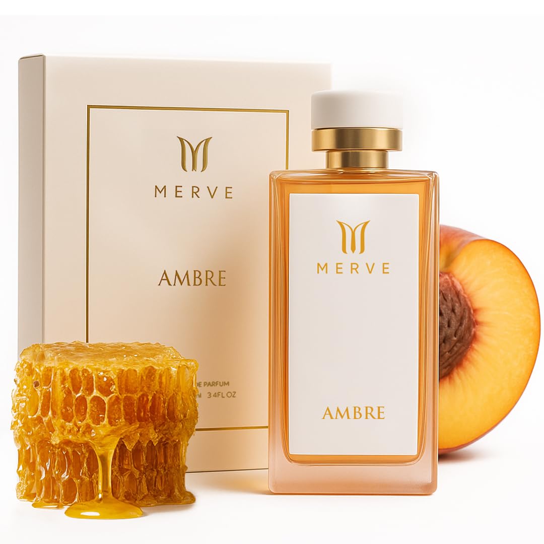 Merve Ambre perfume bottle front view for everyday elegance and brand presence