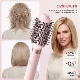 MESCOMB 30mm and 40mm brush heads create waves and volume