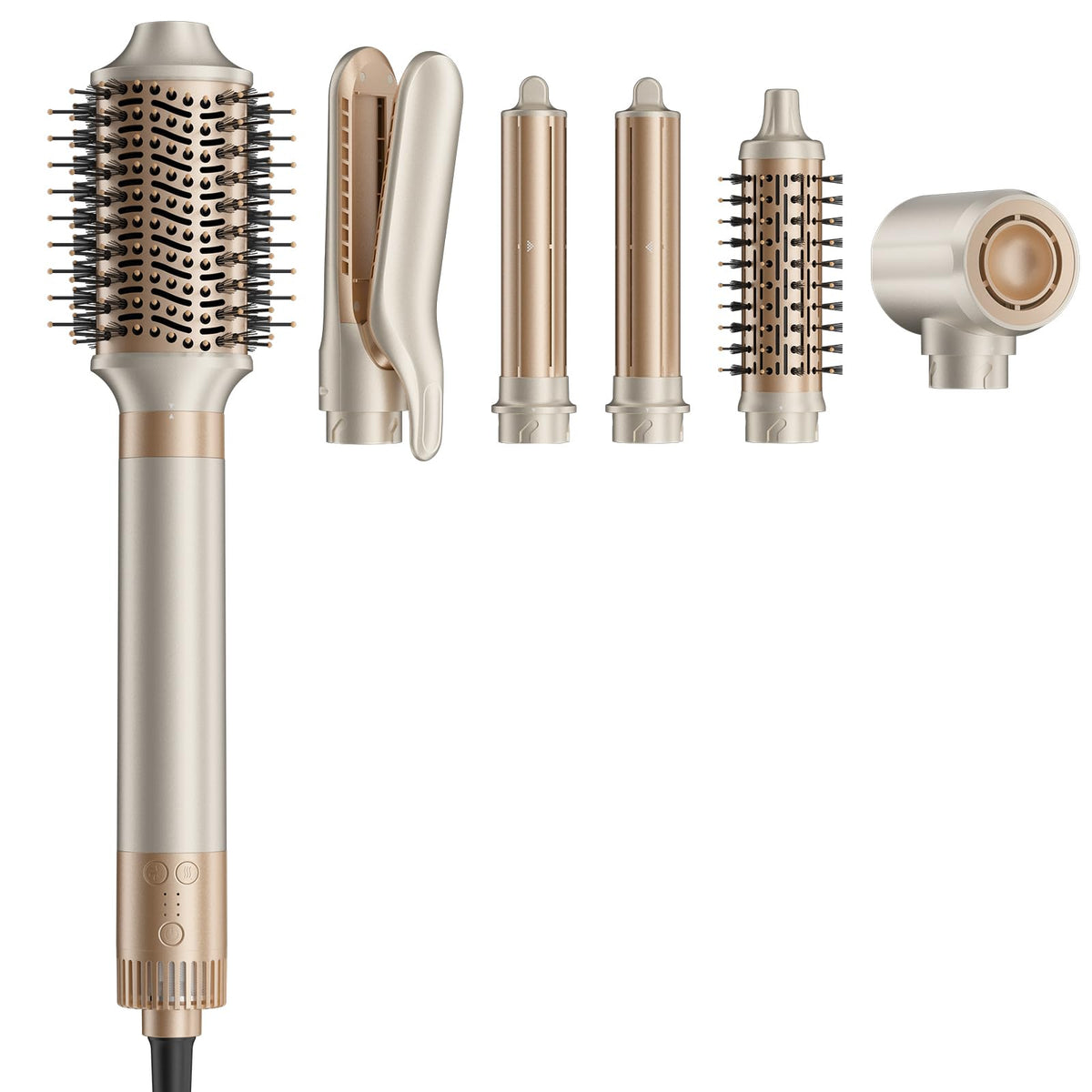 MESCOMB 6-in-1 hair dryer wrap in action delivering fast drying and smooth results