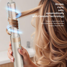 MESCOMB Coanda-effect curl uses airflow for bounce and even heat distribution