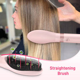 MESCOMB Dual Voltage Wrap frizz control helps achieve smoother hair.