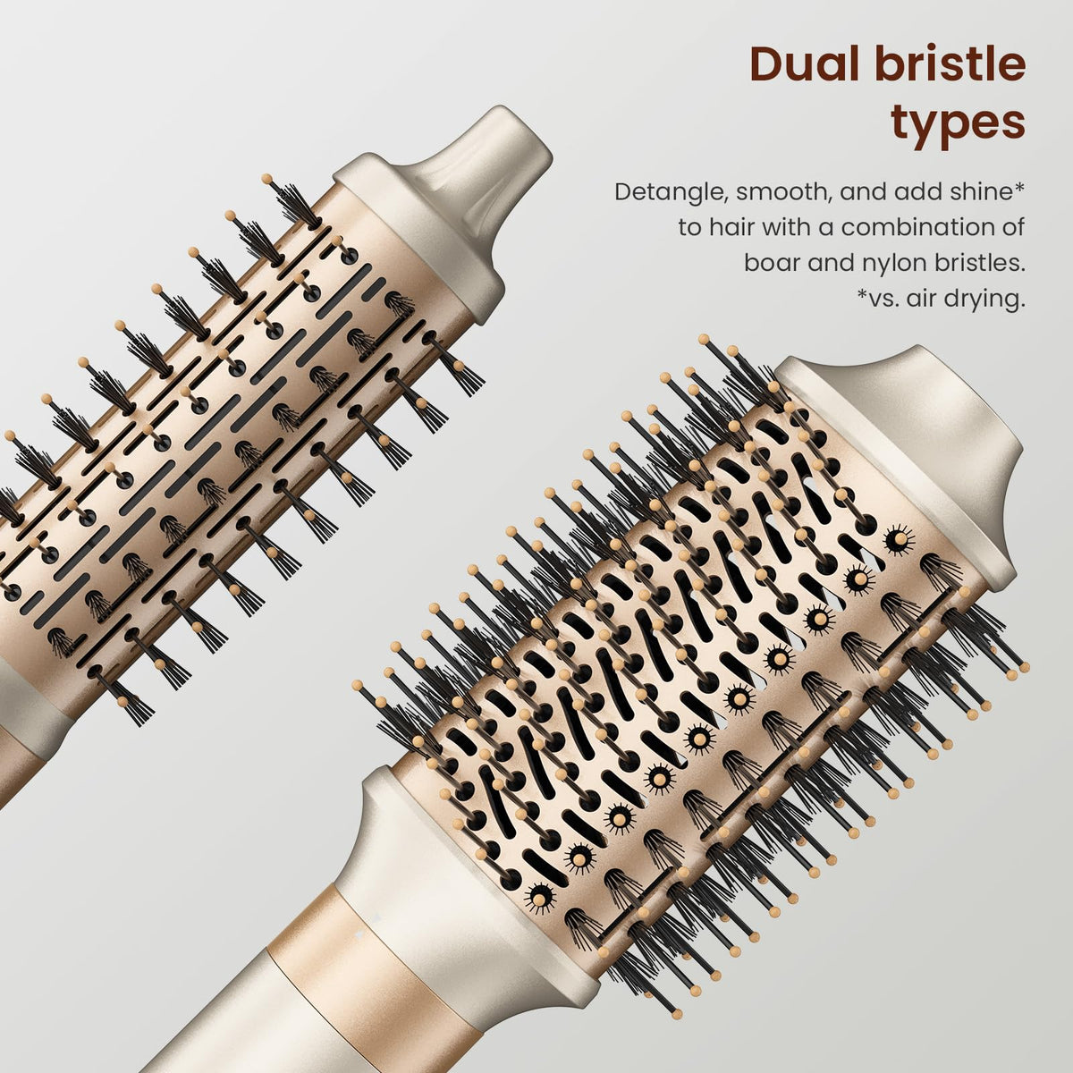 MESCOMB compact, lightweight design is easy to handle for quick touch-ups