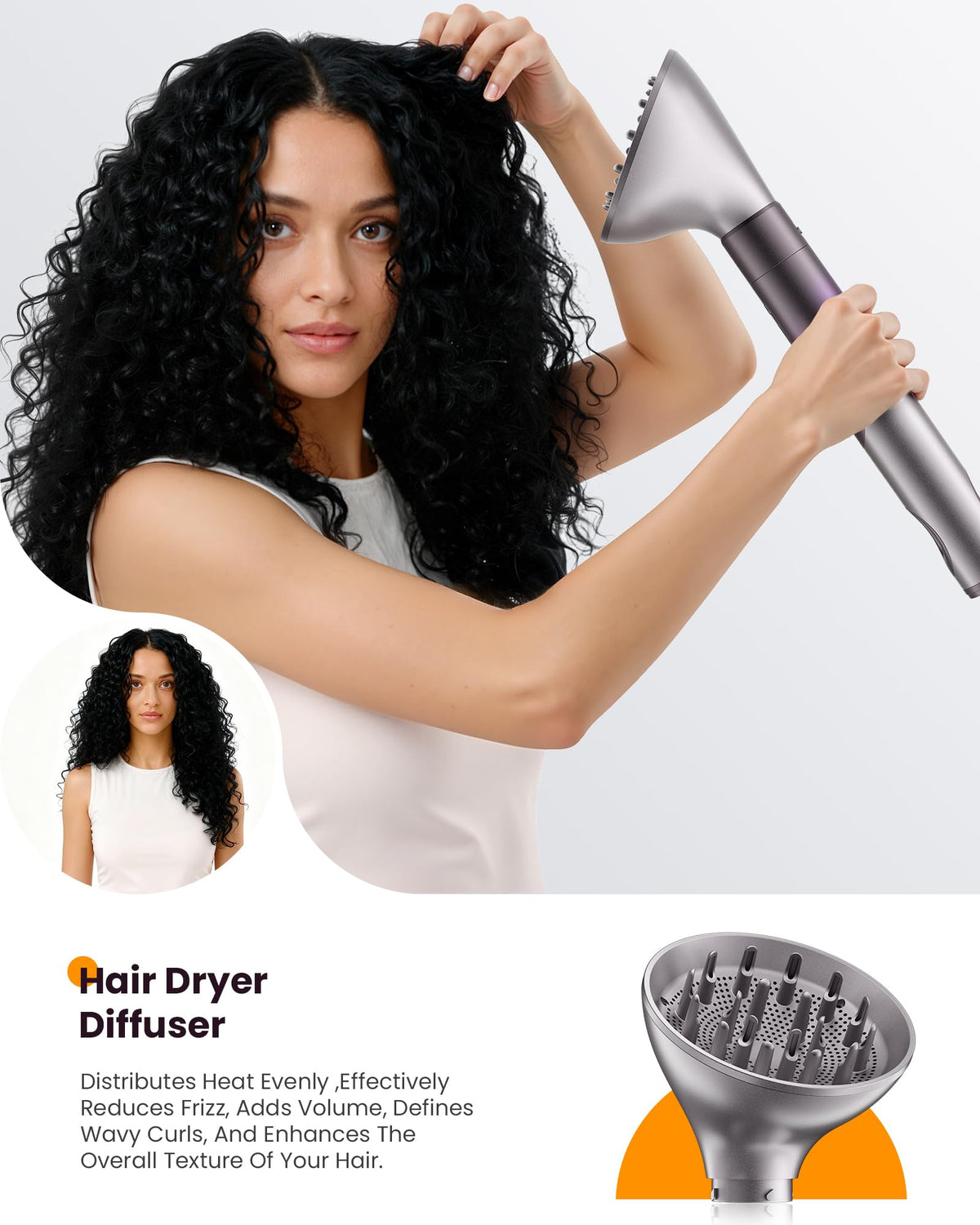 MESCOMB ionic auto-wrap enables natural curls with less effort.