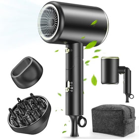 MESHEEN hair dryer with 150000rpm ionic motor for fast drying and less frizz