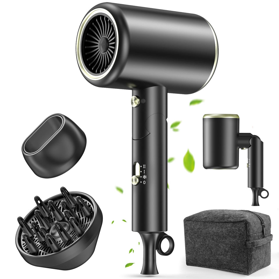 MESHEEN hair dryer with 150000rpm motor for rapid drying and salon results