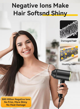 MESHEEN ultra quiet hair dryer at 65dB for discreet styling