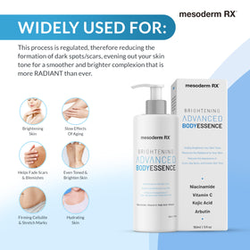 Body application shot shows even spread on arm for brighter-looking skin.