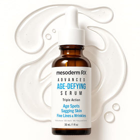 Mesoderm RX triple-action serum bottle pour for easy, even application