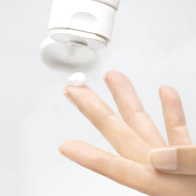 Mesoestetic Brightening Foam texture close-up on skin