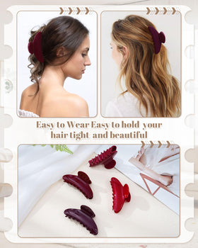 Mesovor large 4.1-inch clip ideal for voluminous or layered hair.