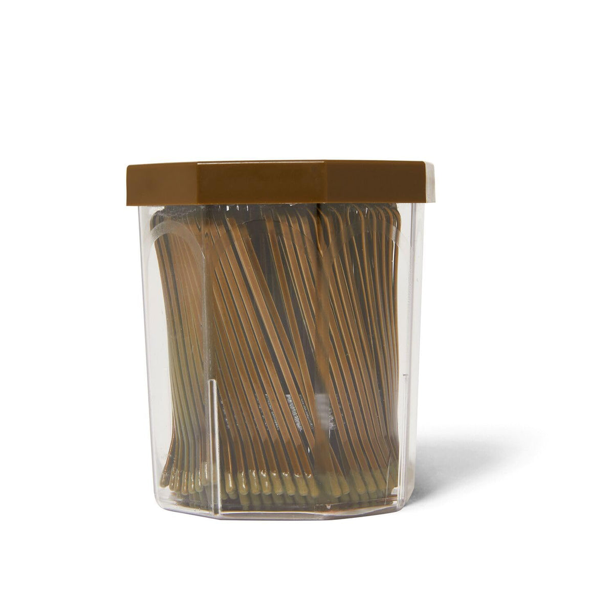 MetaGrip Bronze Premium Roller Pins held in hand for precise styling control.