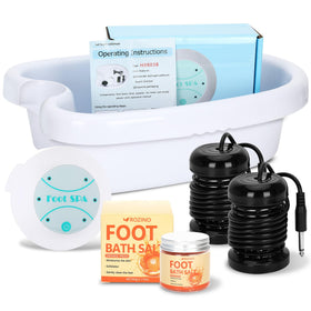 METALBEE Ionic Foot Bath ready for home use with a clean setup.